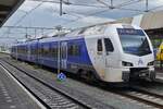  Stadler Triebzug 550, (94 84 4 040 550-4 NL), kommend aus Aachen, f�hrt in den Bahnhof von Maastricht ein. 09.2026 