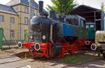 Die WLF 17324 Kriegsdampflokomotiven KDL 8, ex SBS 02, am 09.06.2014 im Dampflok-Museum Hermeskeil.
