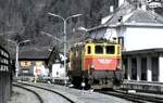 br-1045-bboe-1170/771143/montafon-bludenz-schruns-bahn-mbs-104501-in-schruns-im Montafon-Bludenz-Schruns-Bahn (MBS) 1045.01 in Schruns im März 1989. 