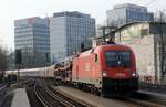 ÖBB 1116 277-5(REV/Vf/20.03.16) mit Nachtzug Hans Albers aus Wien.