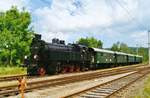 GEG 77.28 steht am 31 Mai 2009 mit ein Dampfpendel in Timelkam.