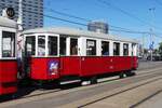 Historischer Stra�enbahnwagen 5376, der Wiener Verkehrsbetriebe, gebaut 1929, Typ: m3, wird vom VEF (Verband der Eisenbahnfreunde) zu Sonderfahrten eingesetzt und gepflegt.