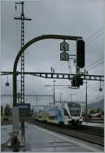 Der fr die Westbahn bestimmte Stadler Kiss ET 4010 93 85 4010 002-2 CH WSTBA erreicht auf einer Testfahrt Sargans.
11. Sept. 2011