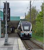 Der Westbahn ET 4010 029 (629/129) ist als WB 979 in Bregenz angekommen.
