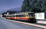 MBS Montafon-Bludenz-Schruns-Bahn ET 10.107 in Bludenz im August 1991.