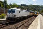 Die wei�e SIEMENS Vectron MS 7193 673 (91 80 67193 673-2 D-ELOC) der ELL - European Locomotive Leasing (Wien) f�hrt am 14 Juli 2026, mit einem geschlossen Doppelstock-Autotransportzug der ARS Altmann