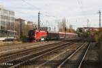 1116 216-1 zieht den RJ60 Budapest - M�nchen am Heimeranplatz vorbei.