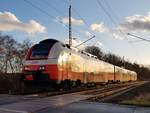 4746 553 der ÖBB (verliehen an ODEG) in der Nähe von Bergen/Rügen.