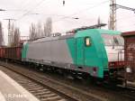 E186 135 ist eine von 5 Loks die zur �berf�hrung nach Polen in Frankfurt/Oder warten.