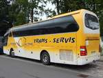 Neoplan Starliner (mit neuer Neoplan Starliner Front) von Trans-Servis aus Polen (ex Postauto Schweiz) in Binz.