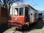 lissabon-strassenbahn/769732/wagen-nr1-von-stlouis-car-company Wagen Nr.1 von St.Louis Car Company Baujahr 1901 fr den museumsinternen Besucherverkehr im Tram-Museum in Lissabon am 03.04.2017.
