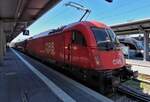 ÖBB Lok 1216 013-3 zog unseren Railjet von Verona bis zum Hbf. München. 10.05.2025 (Handyfoto).

