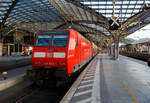 Der RE 9 - Rhein Sieg Express (RSX) Siegen - Köln – Aachen, geschoben von der 146 004-7 (91 80 6146 004-7 D-DB) der DB Regio NRW, hat uns am frühen Morgen des 18 Juni 2025 gut von Betzdorf/Sieg zum Hauptbahnhof Köln gebracht. Eig ...