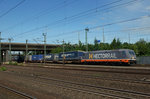 DB/HECTORRAIL: Der seltene Güterzug mit der 241.01 von HECTORRAIL anlässlich der Bahnhofsdurchfahrt Hamburg-Harburg am 9.