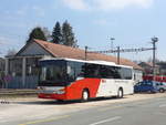 (203'735) - CJ Tramelan - Nr. 120/BE 998 - Setra am 15. April 2019 beim Bahnhof Bonfol