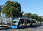 (245'968) - VMCV Clarens - Nr. 805 - Van Hool Gelenktrolleybus am 9. Februar 2023 in Montreux, Centre des Congrs