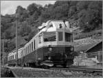 100 Jahre Ltschbergbahn: Hier nochmals der formschne BCF 4/6 nun in einer S/W Version.