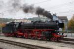 Verein Pacific 01 202: Tag der offenen Remisentore mit 01 202 und DBB Ec 3/5 5810 in Lyss am 10.