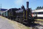 Am 24 Mai 2026 steht SBB Historic 8512 mit der Pendelzug nach Brugg AG quasi-abfahrtbereit ins Bw Brugg AG der verein Mikado 1244. N�r die Reisenden sollen noch einsteigen.