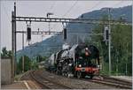 Die SNCF 141 R 1244 erreicht mit ihrem Extrazug nach Luzern Arth Goldau.