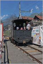 Die G 2/2 Ticinio bei F�hrerstandsfahrten in Brienz.