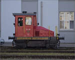 Historische Seethalbahn in Aktion.

Die Spitzmaus, Rangiertraktor Tm I 465 in Hochdorf. September 2024.