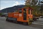 In Untervaz ist auch eine zweiachsige Diesellok der RhB, Gm 2/2 93, stationiert.