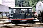 Schienentraktor Typ 2/2 OKK Nr.6 in Interlaken am 21.08.1979.