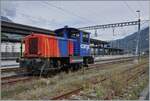 Der SBB Tm 232 141 (Tm 98 85 5 232 141-2 CH-SBBC) steht in Martigny und wartet auf neue Aufgaben.