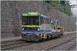 Durch die im Bild gut sichtbaren, relativ schmalen Bahnsteige in Goppenstein, konnte ich den BLS Tm 98 85 5232 204-5 jeweils nur aus einem relativ spitzen Winkel fotografieren, trotzdem ist der Winkel