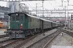 EBT-102 schiebt ein Extrazug aus Luzern aus nach Basel am 15 Mai 2026.