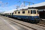 Gl�ckliche �berraschung am 14 Mai 2026 in Mannheim Hbf mit ein Sonderzug nach Freiburg (Breisgau), Basel SBB und Luzern mit 11387 an der Spitze.