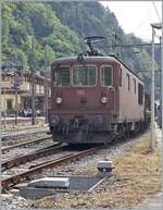 Die BLS Re 4/4 195 erreicht mit ihrem Autotunnelzug von Brig den Bahnhof von Iselle.
Dieses Mal nutzte ich eine Fotostelle ohne Zaun und meinen übliche Fotoapparat, was der Bildqualität zum Vorteil gereicht.

17. August 2024