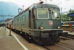 re-6-6-re-620/681058/eurocity-mediolanum-steht-am-19-juni EuroCity MEDIOLANUM steht am 19 Juni 2001 mit 11660 in Arth-Goldau.