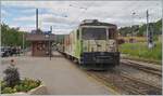 MOB Loks in Blonay: Hier die GDe 4/4 6006 mit einem Bauzug. 

26. Mai 2021