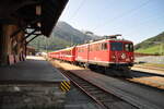 RhB Ge 4/4 I U Nr.605 in Zernez am 22.08.2009.