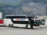 (266'010) - Zelic, Schmerikon - SG 301'148 - Setra am 19. August 2024 beim Bahnhof Meiringen