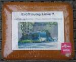 (283'164) - Lebkuchen von der Confiserie Berger zur Er�ffnung der Linie 7 am 14.