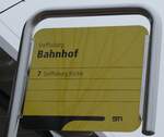 (283'176) - STI-Haltestellenschild - Steffisburg, Bahnhof - am 14.