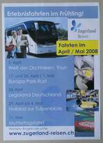 (263'335) - Zugerland Reisen-Fahrten im April/Mai 2008 am 2. Juni 2024 in Thun