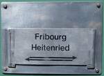 (266'799) - Routentafel - Fribourg Heitenried - am 7. September 2024 in Fribourg, Place Georges Python