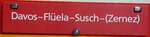(276'987) - Routentafel - Davos-Flela-Susch-(Zernez) - am 19.