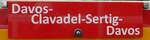 (273'351) - Routentafel - Davos-Clavadel-Sertig-Davos - am 29.