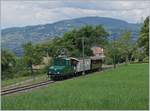 Die +GF+ Ge 4/4 75 erreicht mit ihrem Zug von Blonay kommend Chaulin. 

13. Juni 2020