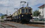 Der FZe 6/6 2002 ist mit dem ersten Zug des Tages in Blonay angekommen.
3. Juni 2017