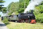 2023-05-27 BC Blonay Chem de Bouricloz  Locomotive à vapeur G 2×2/2 105       