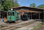 Die Saison 2026 der Blonay Chamby Bahn ist er�ffnet: Von Blonay kommend ist das Berner Tram Ce 2/2 52 (Baujahr 1914) in Chaulin als erster Zug der Saison angekommen.