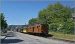 Festival Suisse de la vapeur 2026 (Schweizer Dampffestival 2026) - Die Bernina Bahn Ge 4/4 81 der Blonay Chamby Bahn verl�sst mit ihrem Zug Blonay.