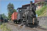 Festival Suisse de la vapeur 2026 (Schweizer Dampffestival 2026) - Noch eine Version der G 2/2 Ticino, etwas enger geschnitten: Die kleine Dampflok G 2/2 Ticino rangiert den GFM G�terwagen L 712.