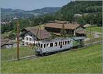 Festival Suisse de la vapeur / Schweizer Dampffestival 2026 - der von der Blonay Chamby Bahn wundersch�n hergerichtete MOB  BCFe 4/4 N� 11 der Blonay Chamby Bahn ist mit ihrem Zug kurz vor Cornaux in Richtung Chamby unterwegs..

25. Mai 2026